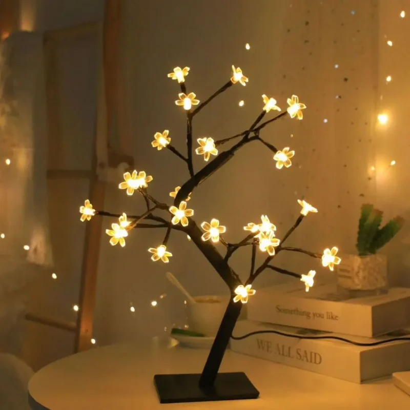 BlossomGlow Flower Lamp – Warm White